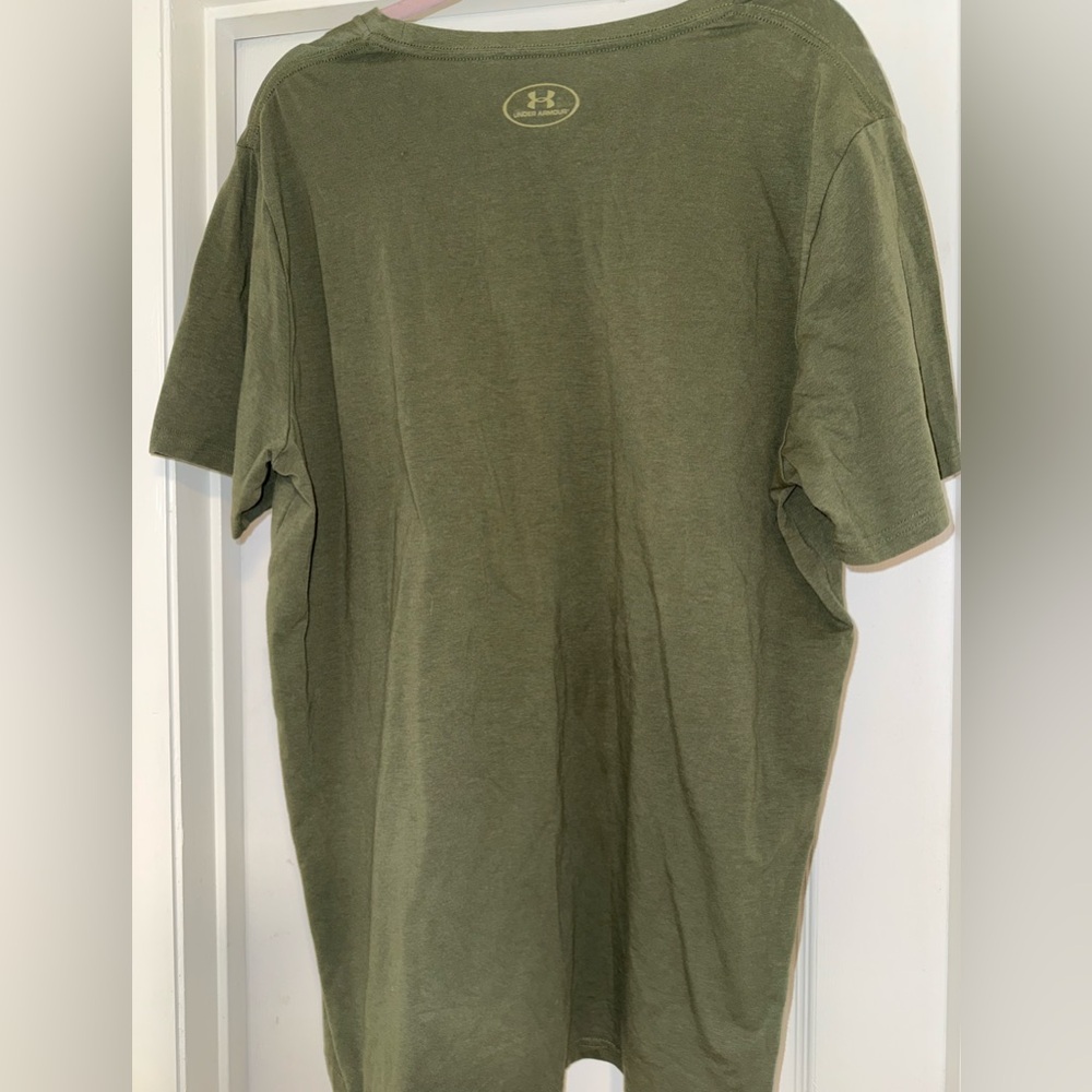 (Under Armour Men’s Olive Green Mountain Graphic Training Tee Size 2XL) - Picture 3 of 6
